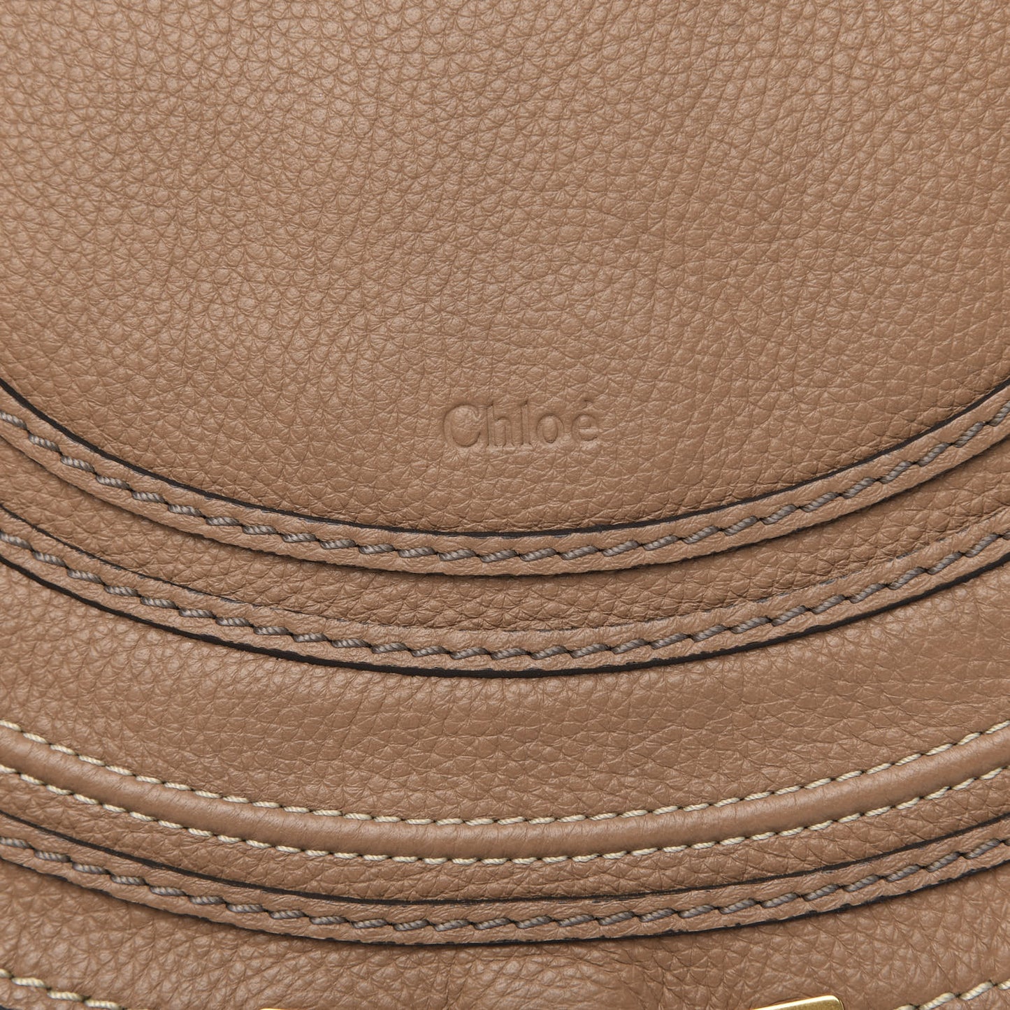 Calfskin Medium Marcie Round Crossbody Bag Nut