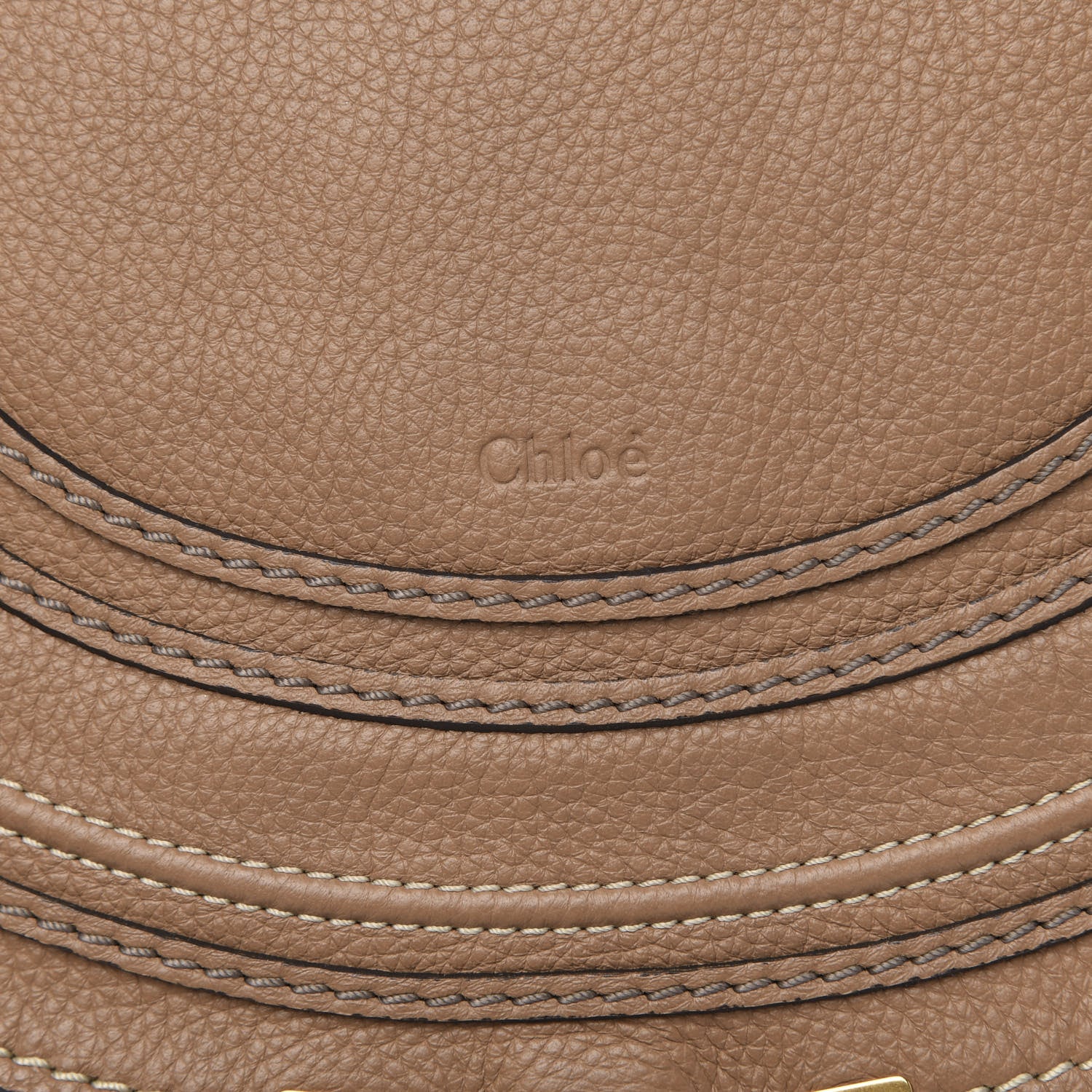 Chloe Calfskin Medium Marcie Round Crossbody Bag Nut 9 of 9