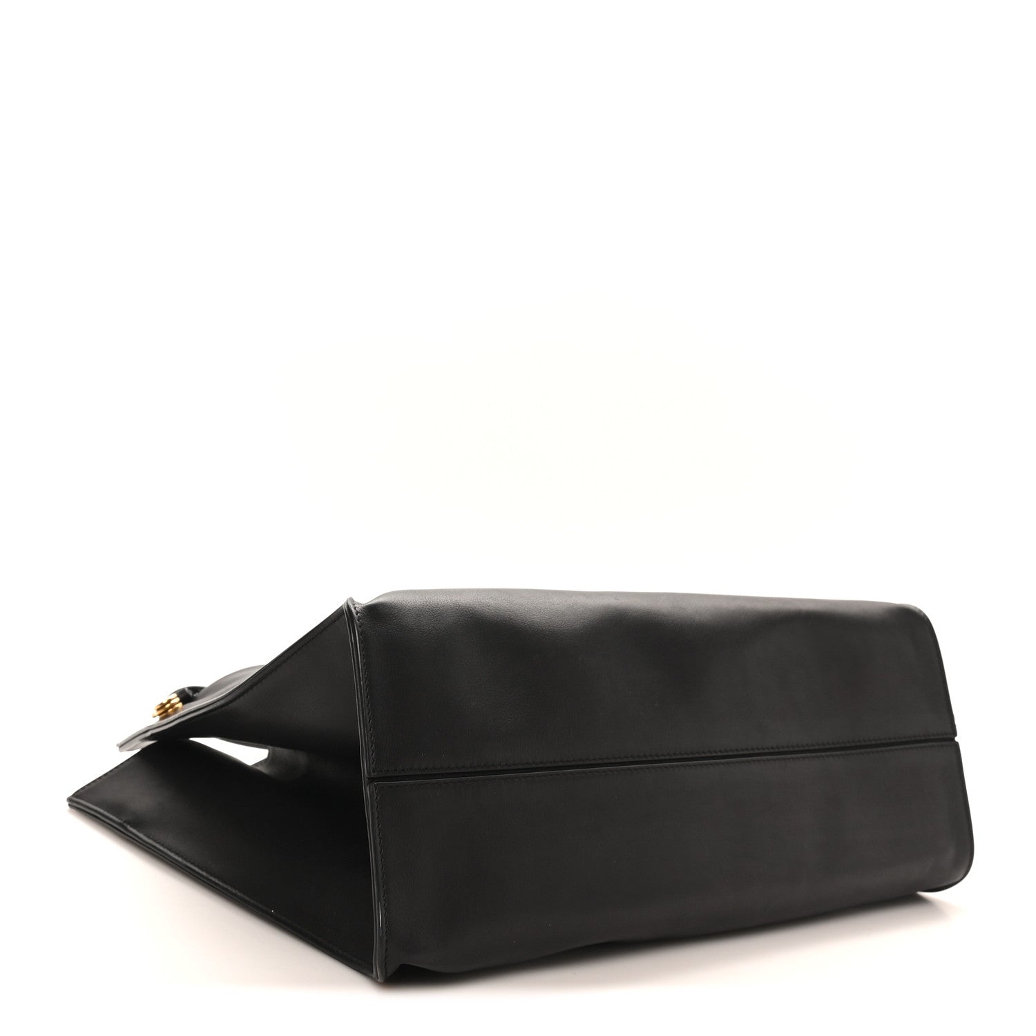 The Row Polished Saddle Calfskin Alexia Bag Black 5 of 10