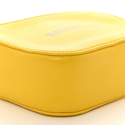 Balenciaga Smooth Calfskin Logo XS Everyday Camera Bag Jaune Soleil Black 8 of 9