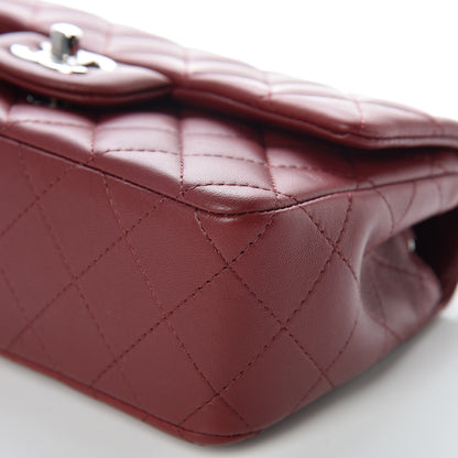 Chanel Lambskin Quilted Mini Rectangular Flap Burgundy 9 of 10