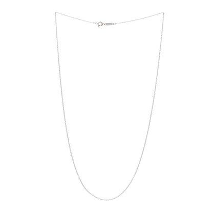 Tiffany 18K White Gold Chain Necklace 18" 2 of 4