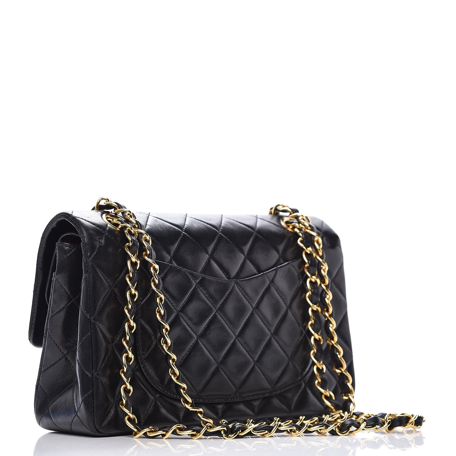 Chanel Lambskin Quilted Small Double Flap Black 3 of 12