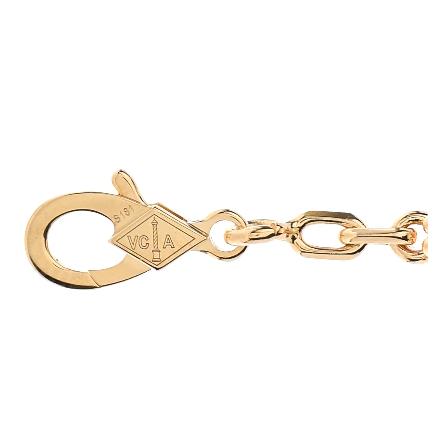Van Cleef & Arpels 18K Yellow Gold Black Onyx 5 Motifs Vintage Alhambra Bracelet 3 of 5