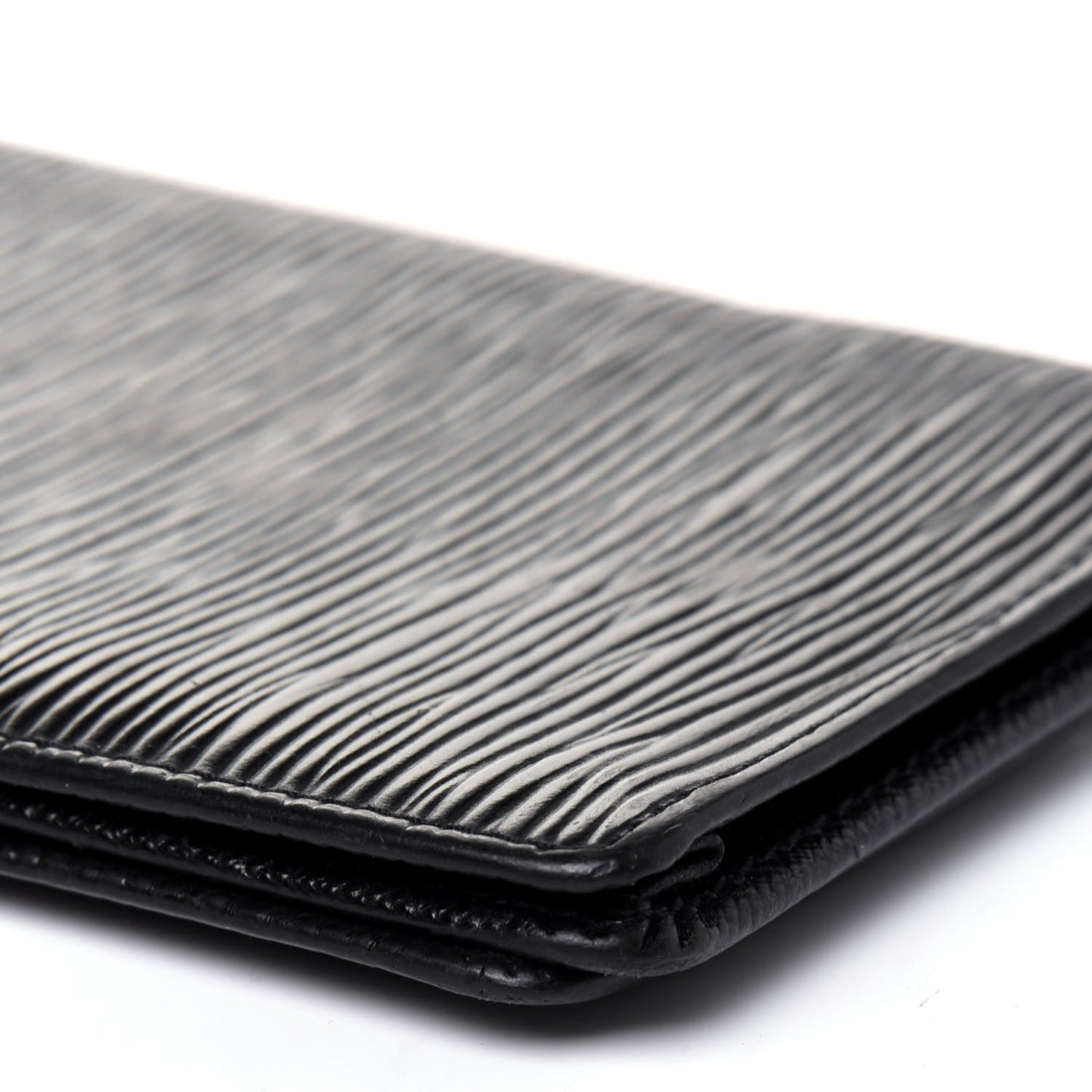 Epi Porte Valeurs Checkbook Wallet Black