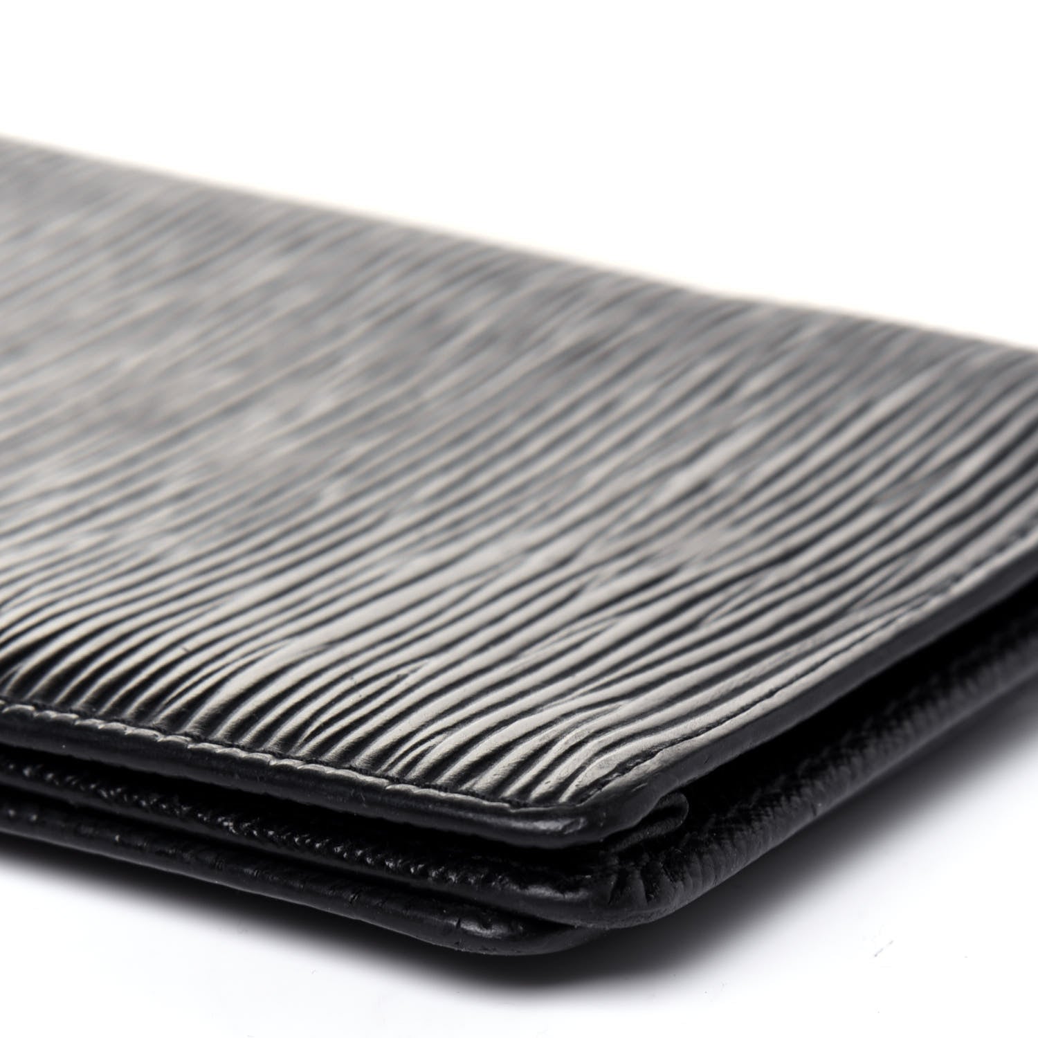 Louis Vuitton Epi Porte Valeurs Checkbook Wallet Black 17 of 17