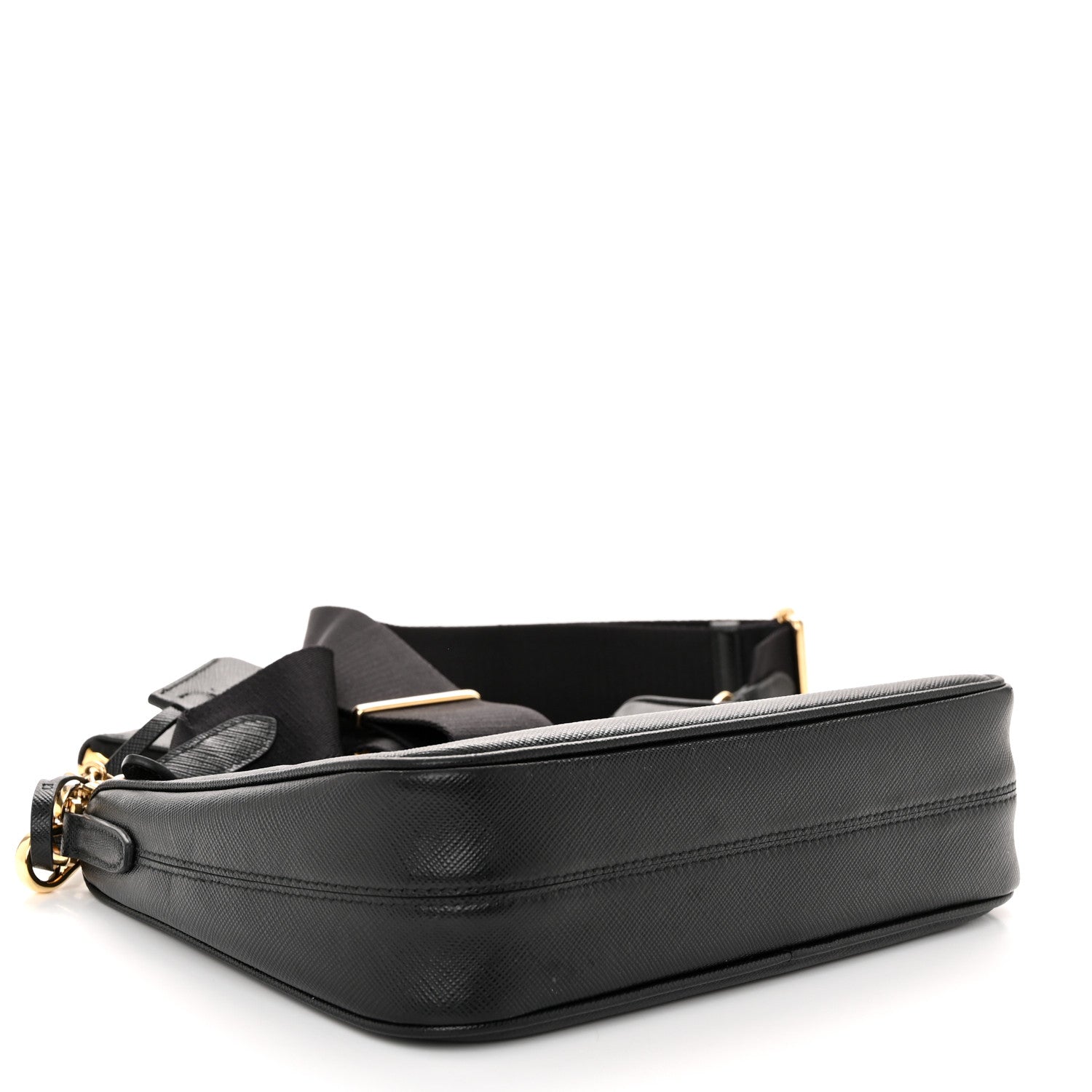Prada Saffiano Lux Re-Edition 2005 Shoulder Bag Black 4 of 12