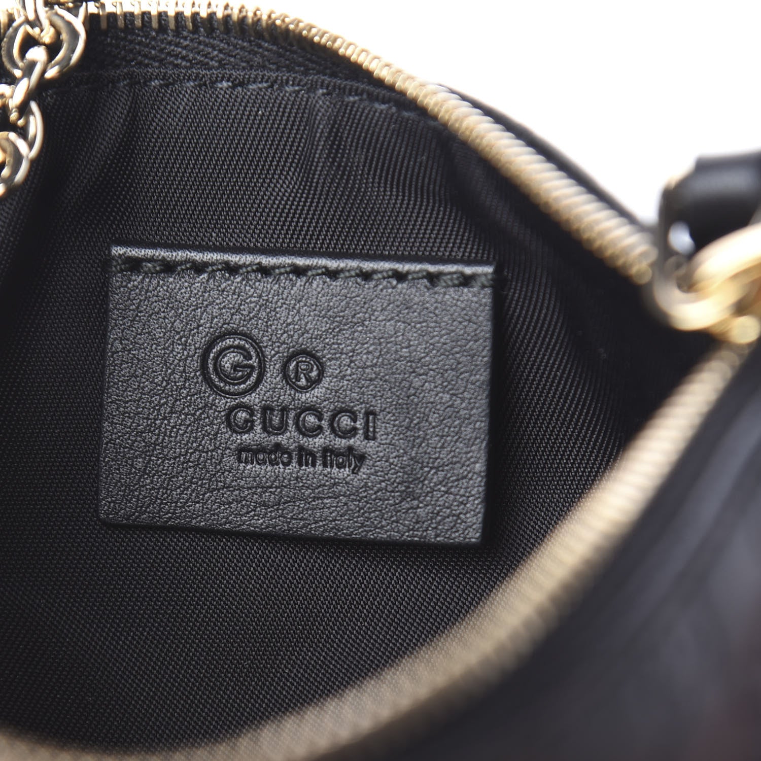 Gucci Microguccissima Key Ring Coin Case Black 6 of 8