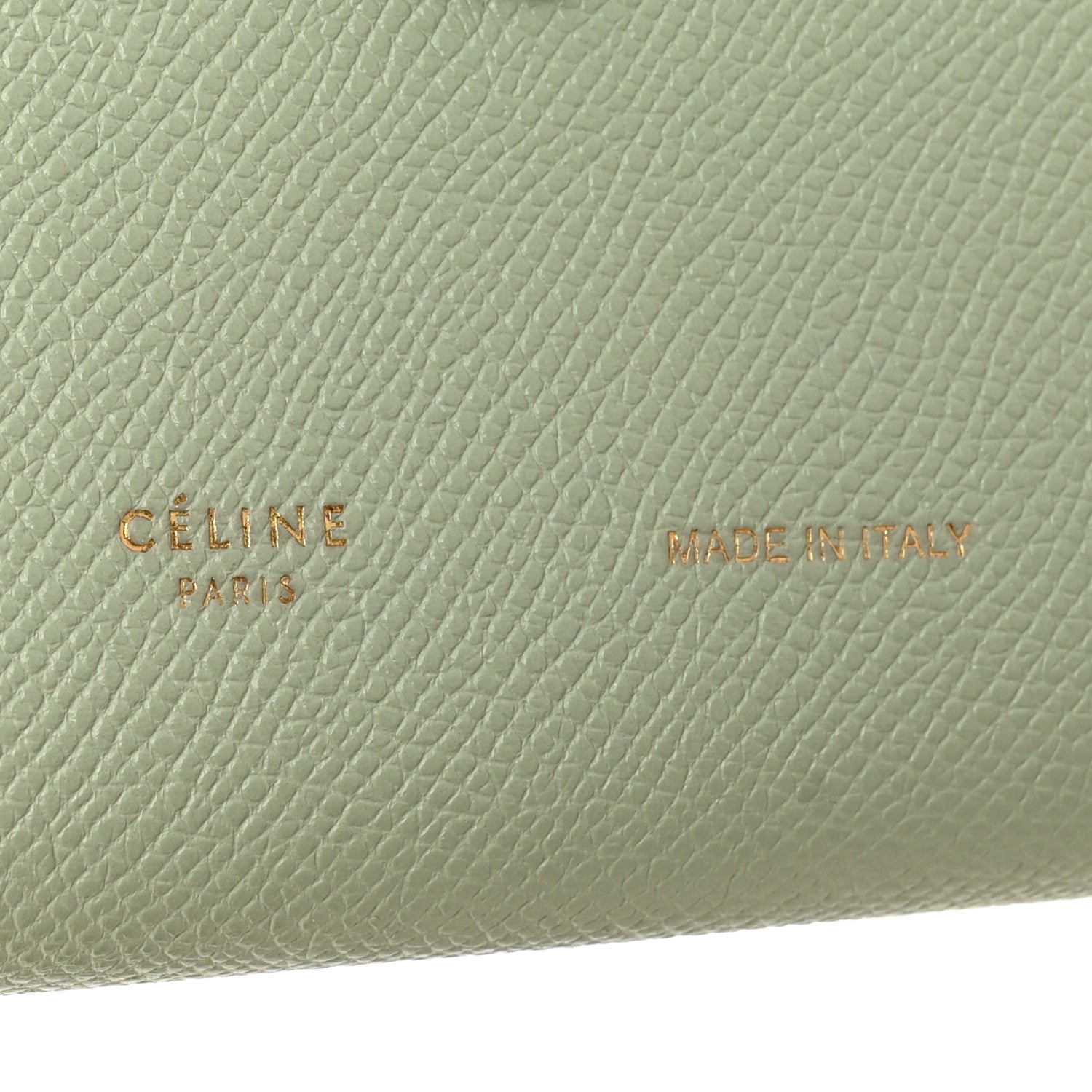 Celine Grained Calfskin Large Multifunction Strap Wallet Pistachio 6 of 9