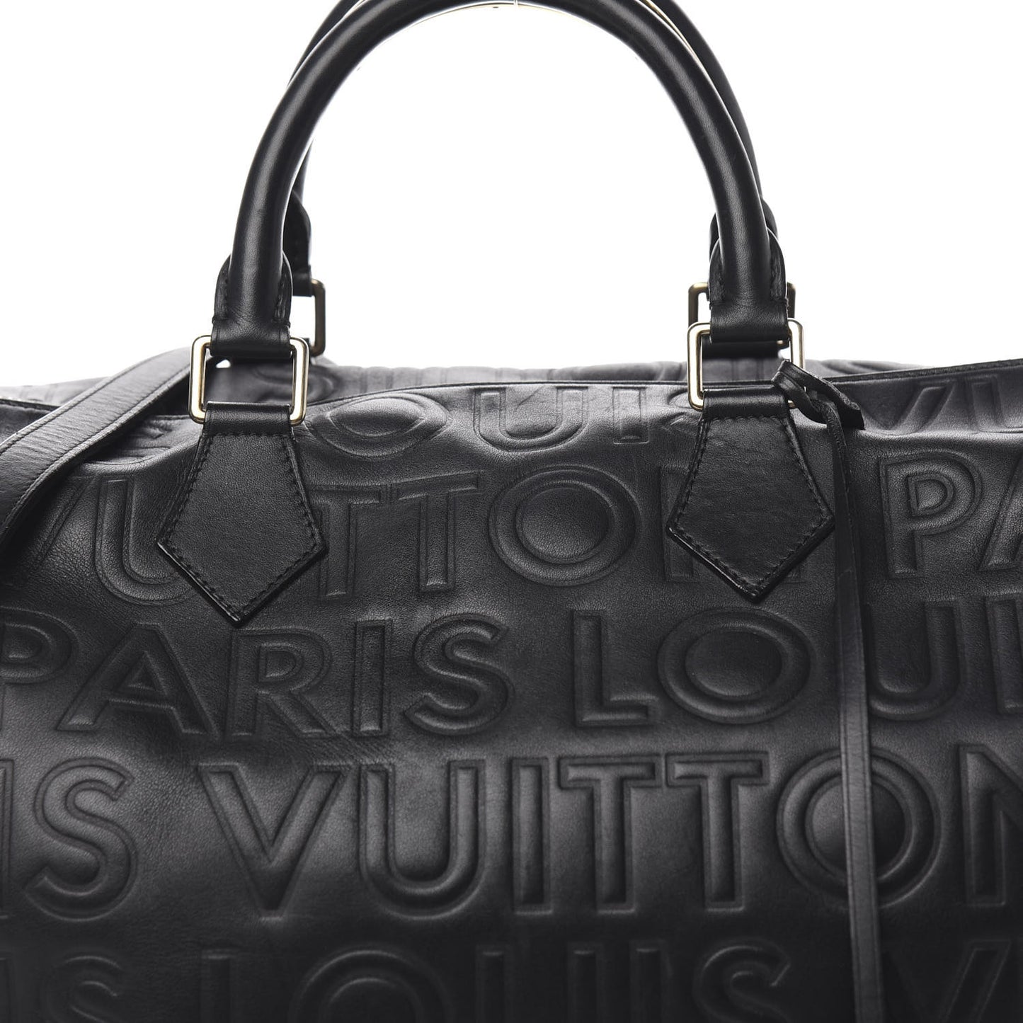 Calfskin Embossed Speedy Cube 30 Black