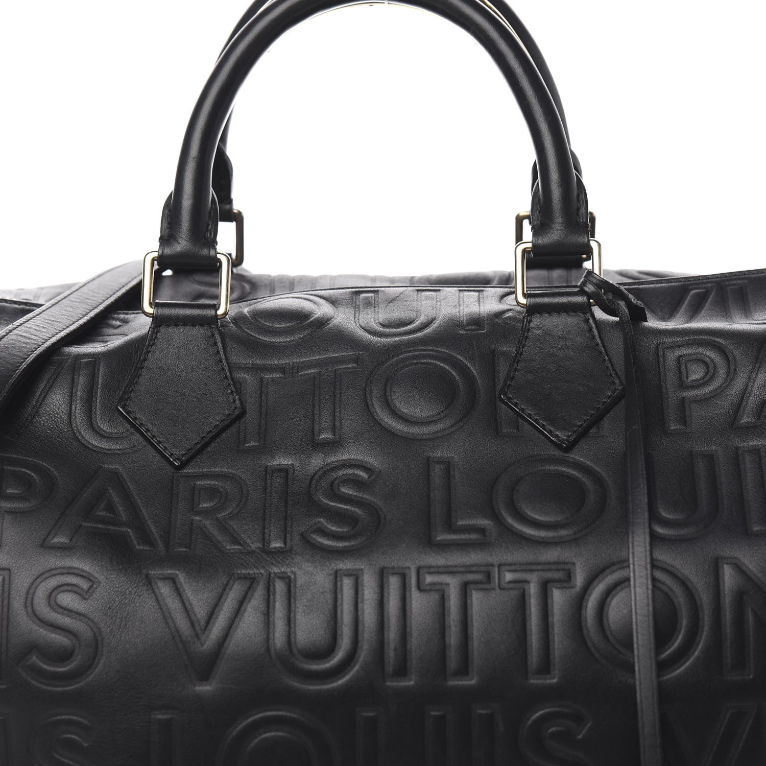 Louis Vuitton Calfskin Embossed Speedy Cube 30 Black 13 of 13