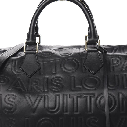 Louis Vuitton Calfskin Embossed Speedy Cube 30 Black 13 of 13