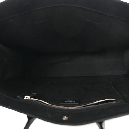 Saint Laurent Linen Calfskin Rive Gauche Tote Black 5 of 10