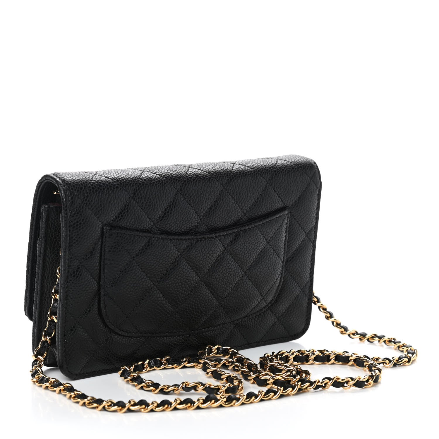 Chanel Caviar Quilted Wallet On Chain WOC Black 3 of 11
