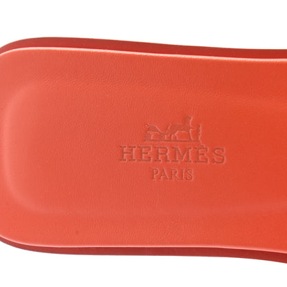 Hermes Epsom Oran Sandals 35.5 Orange Poppy 7 of 9