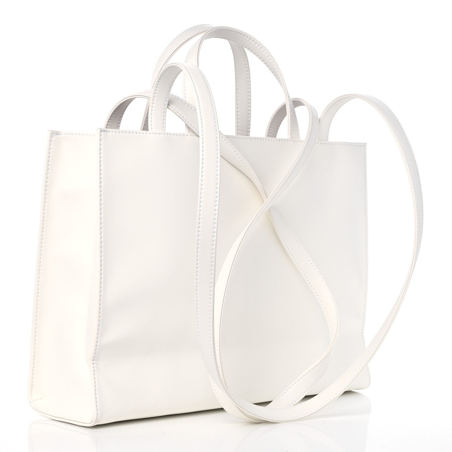 Telfar global White Shopping bag Mサイズ Large Shopping Bag - White