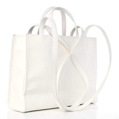 Telfar Vegan Leather Medium Shopping Bag White 3 of 10