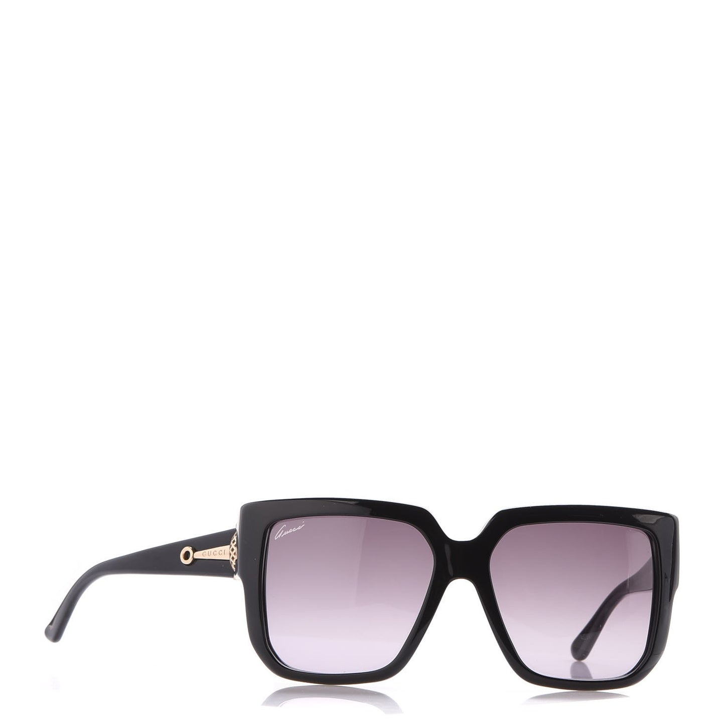 Square Frame Horsebit Sunglasses 3713/S Black