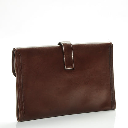 Hermes Evergrain Jige PM Clutch Havane 3 of 6