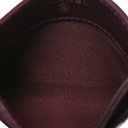 Chanel Caviar Quilted Card Holder Burgundy 5 of 9
