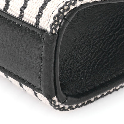 Saint Laurent Canvas Small Striped Kate Satchel Grigio Multicolor 11 of 12