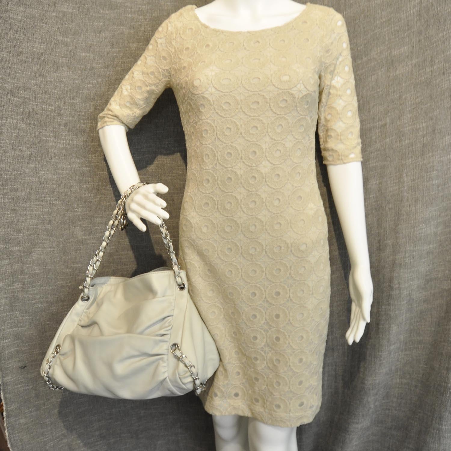 Chanel Lambskin Sharpei Large Bag Light Green Mint 2 of 10
