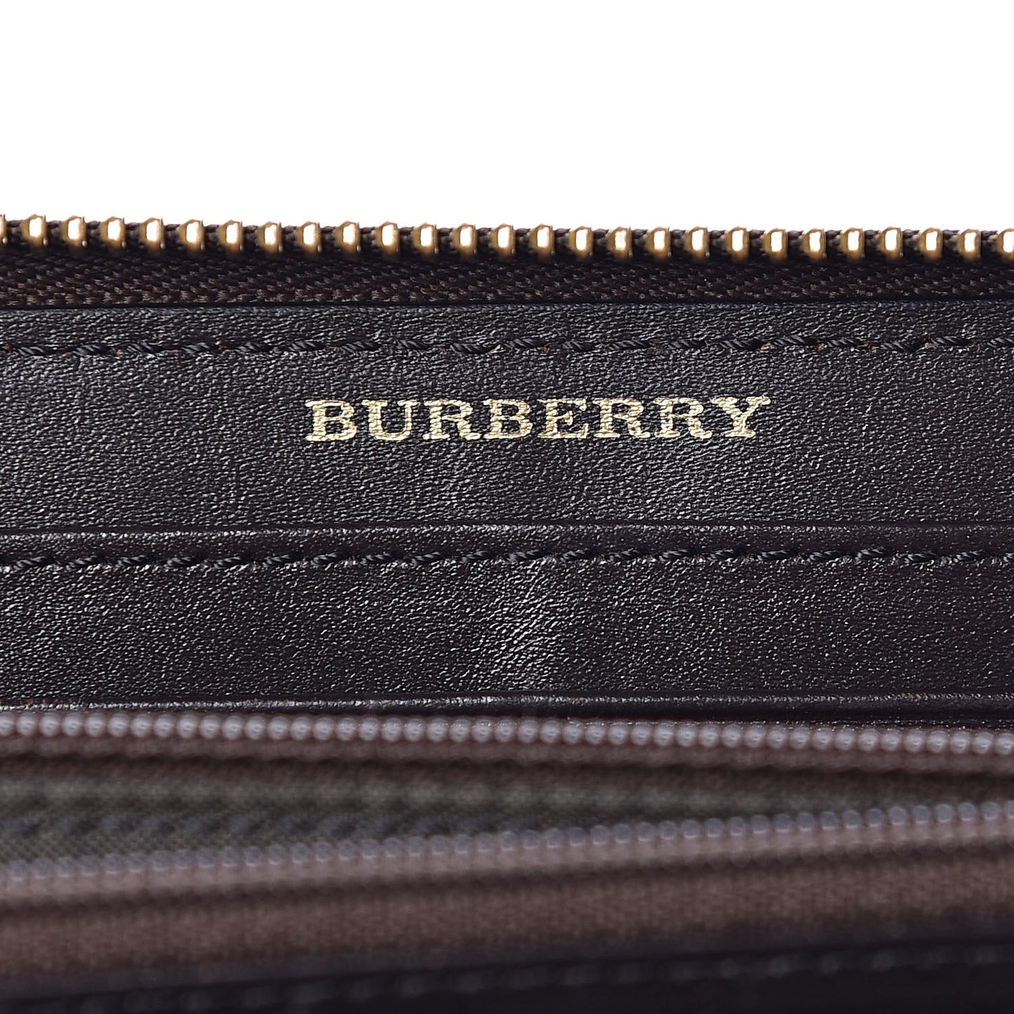 Haymarket Check Large Ziggy Zip Around Wallet Chocolate