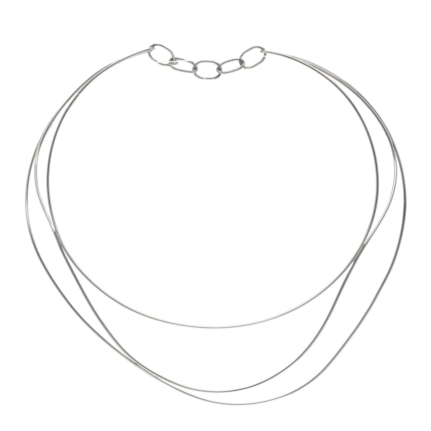 Sterling Silver Elsa Peretti Wave Necklace