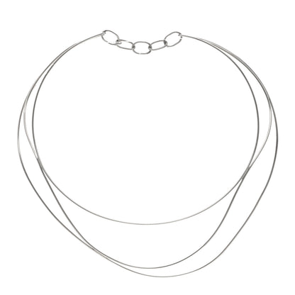Tiffany Sterling Silver Elsa Peretti Wave Necklace 1 of 3