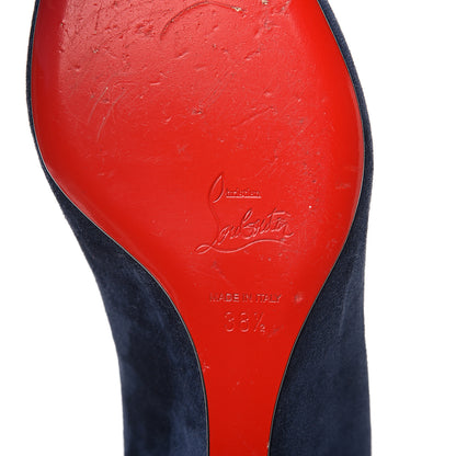 Christian Louboutin Veau Velours Pipina 55 Wedges 38.5 Night 7 of 10