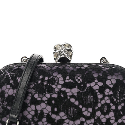Alexander McQueen Lace Skull Box Clutch Black 8 of 11