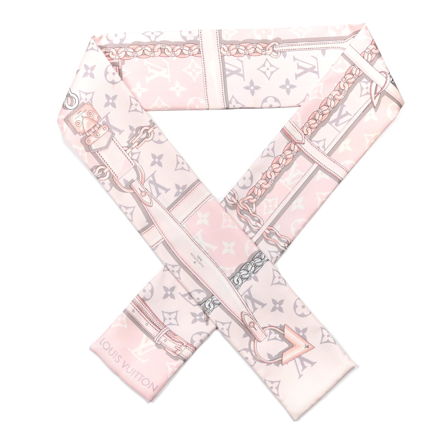 Louis Vuitton Silk Monogram Confidential Bandeau Light Pink 1 of 5