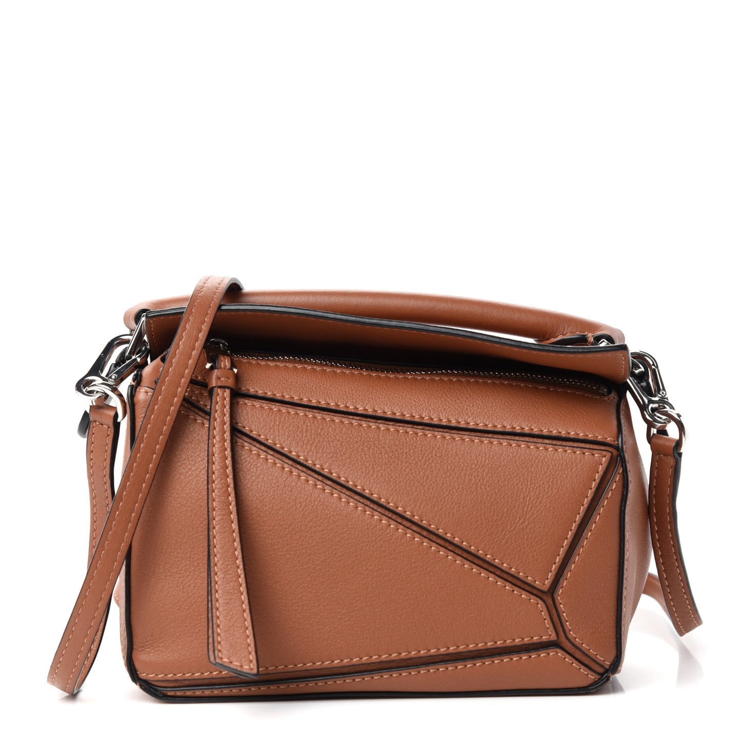 Calfskin Mini Puzzle Bag Tan