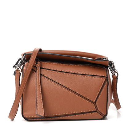 Loewe Calfskin Mini Puzzle Bag Tan 1 of 10