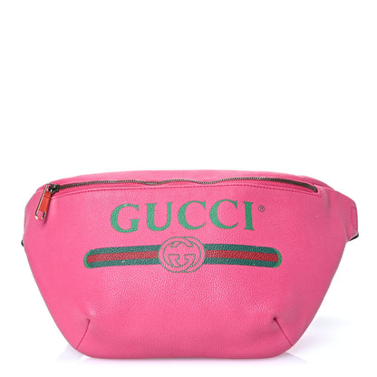 Gucci Grained Calfskin Logo Belt Bag Pink 1 of 11