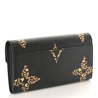 Louis Vuitton Monogram Giant Jungle Sarah Wallet Black 3 of 8