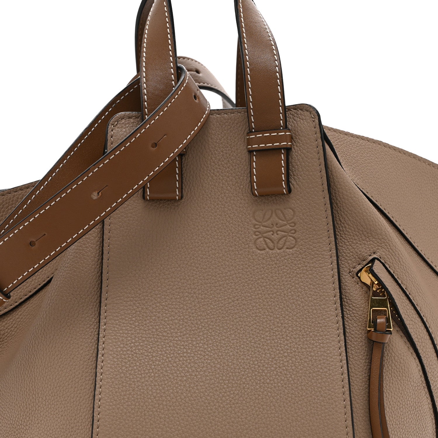 Loewe Calfskin Small Hammock Shoulder Bag Sand Mink 1838374