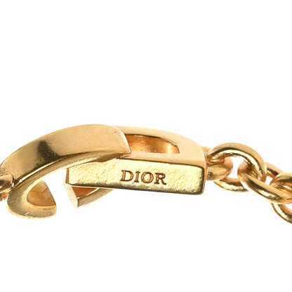 Christian Dior Metal CD Lock Hoop Earrings Gold 4 of 5