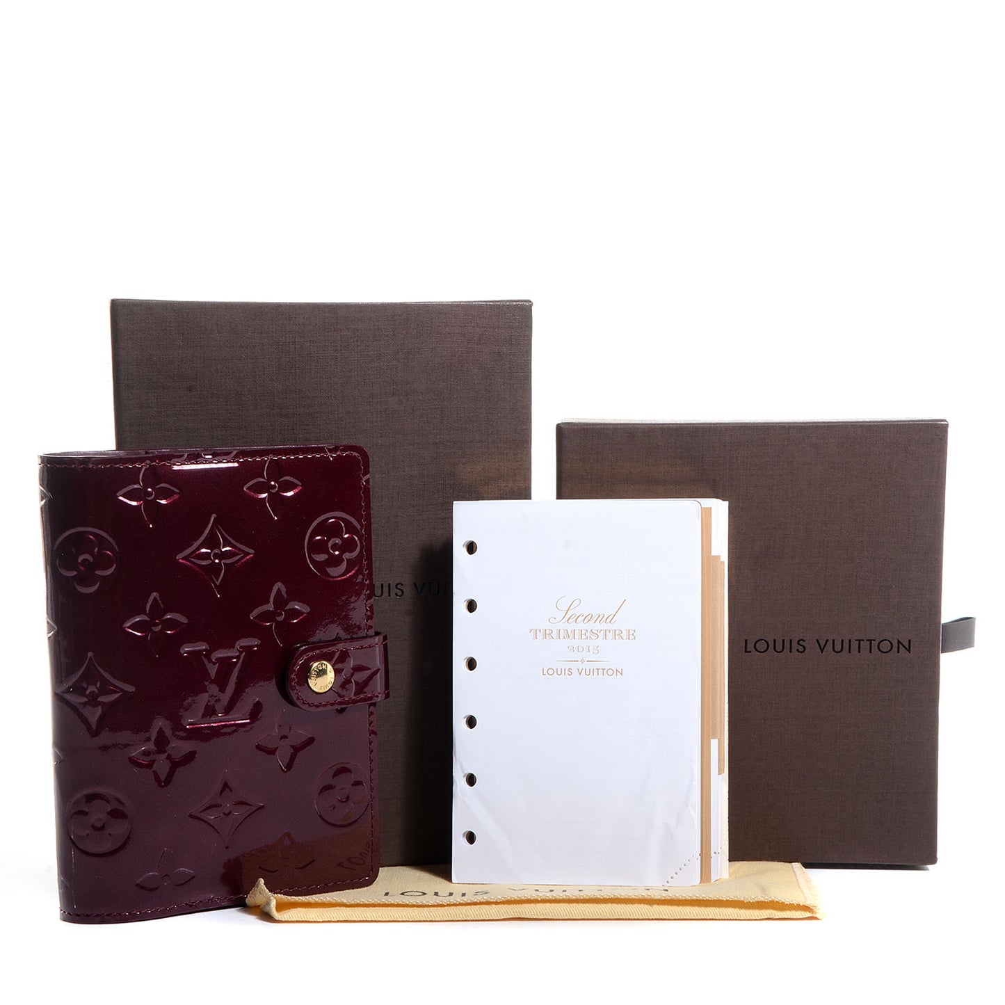 Vernis Small Ring Agenda Cover Rouge Fauviste