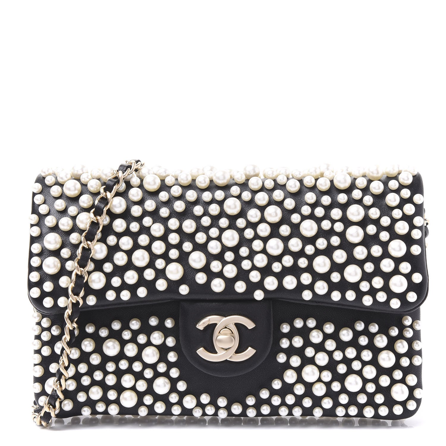 Chanel Lambskin Quilted Pearly Flap White 1 of 10