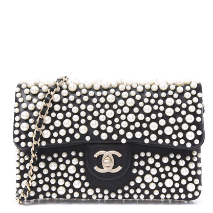 Chanel Lambskin Quilted Pearly Flap White 1 of 10