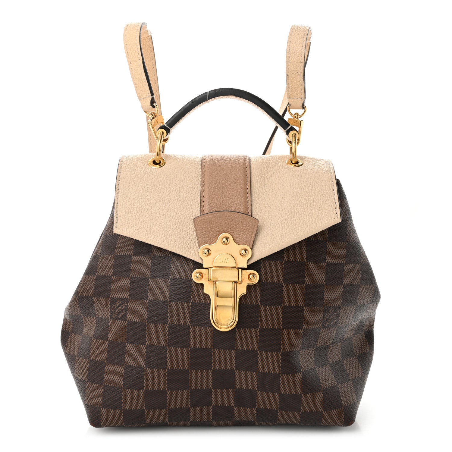 Louis Vuitton Damier Ebene Clapton Backpack Creme 1 of 11