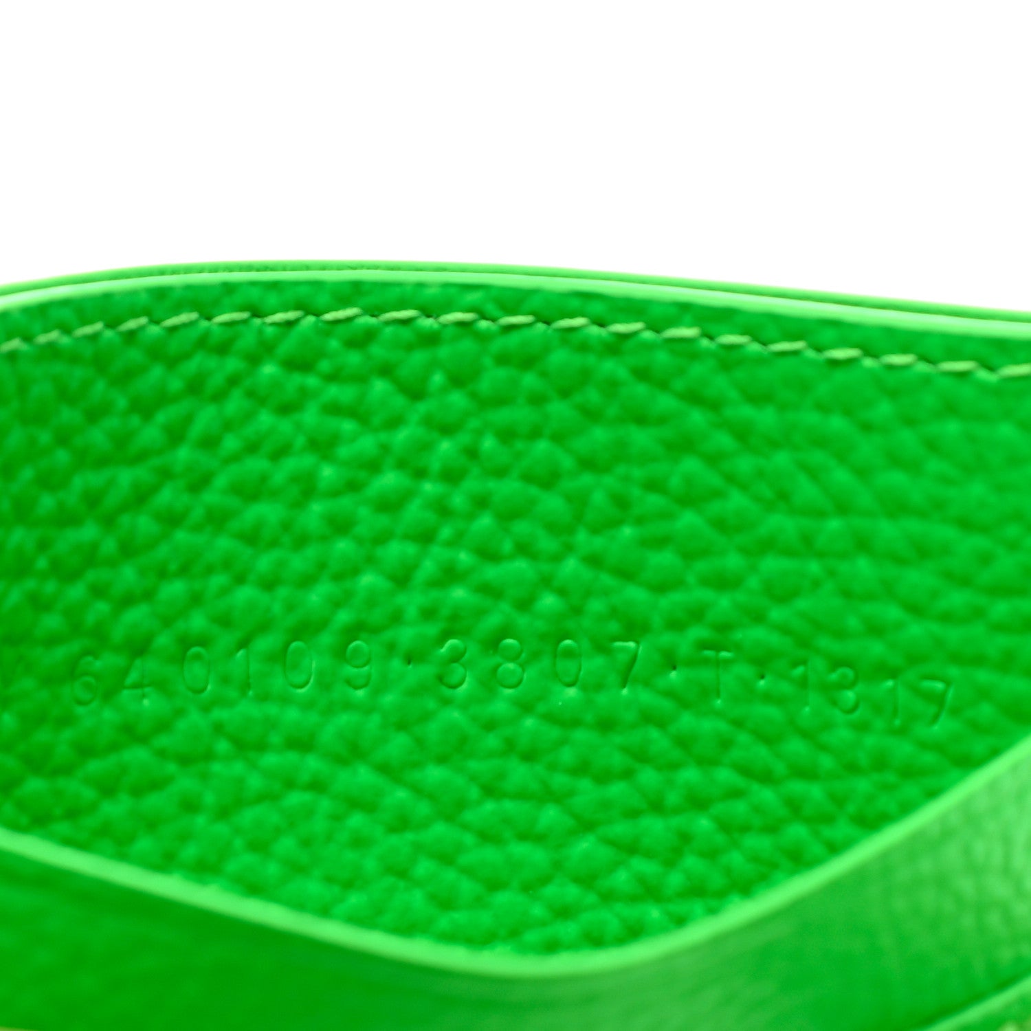 Balenciaga Grained Calfskin Neo Classic Card Holder Fluo Green 7 of 8