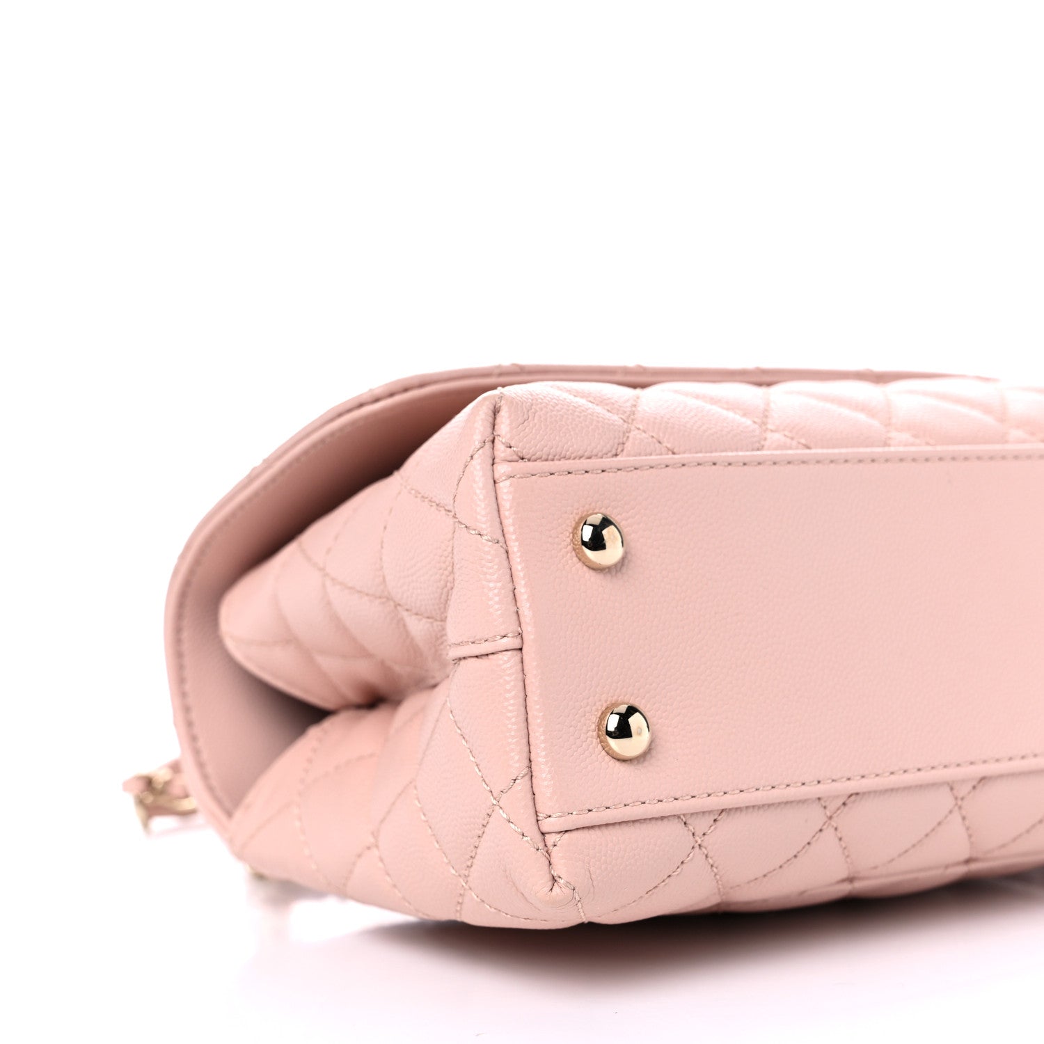 Chanel Caviar Quilted Mini Coco Handle Flap Pink 8 of 10
