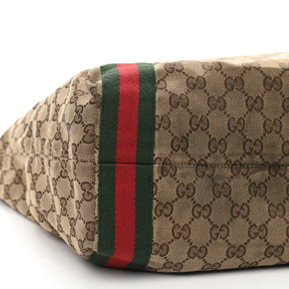 Gucci GG Monogram Medium Web Handle Vertical Tote Dark Brown 7 of 12
