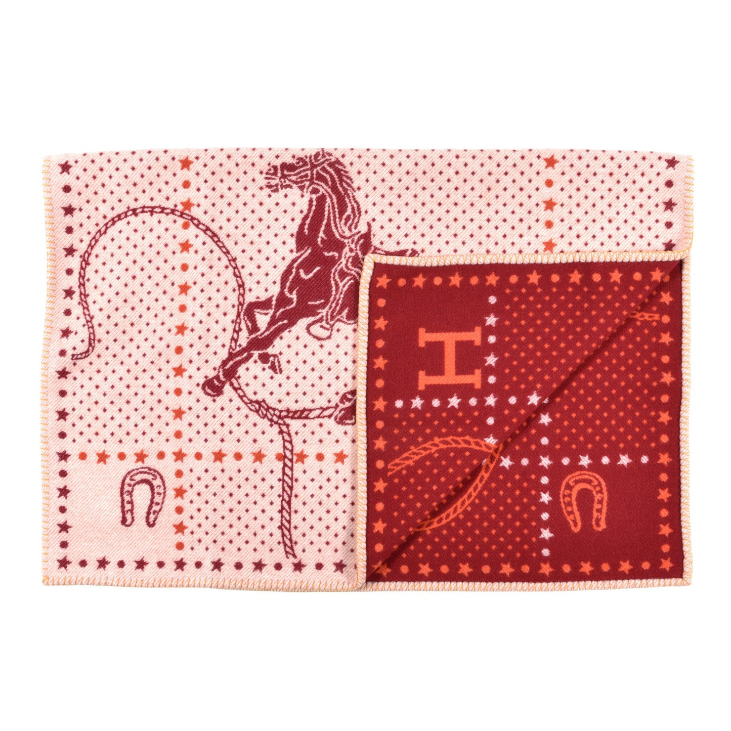 Wool Cashmere Western And Company Blanket Rouge H