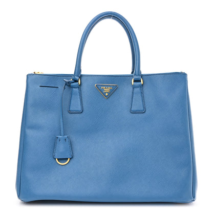 Prada Saffiano Lux Large Galleria Double Zip Tote Cobalto 1 of 17