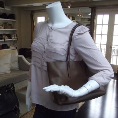 Prada Leather Tote Brown 2 of 11