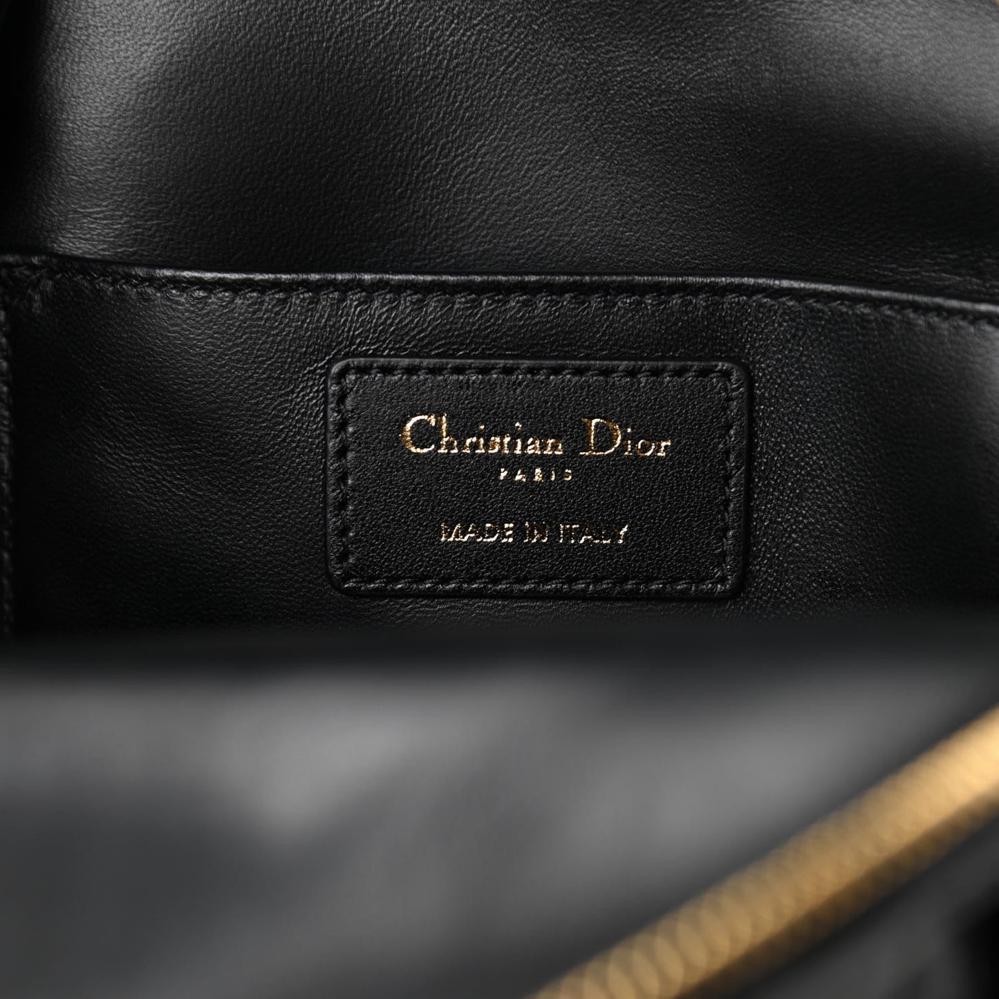 Lambskin Cannage Mini Backpack Black