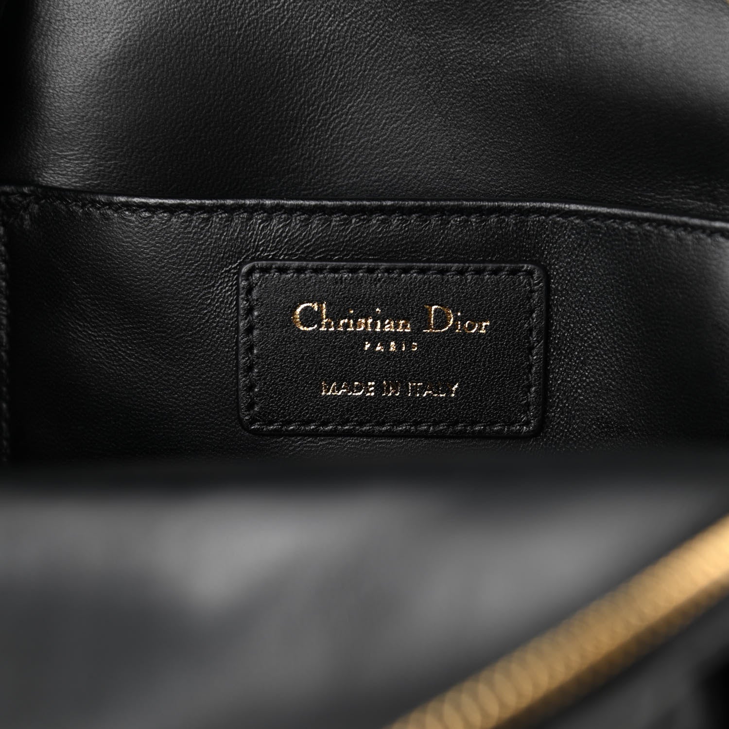 Christian Dior Lambskin Cannage Mini Backpack Black 6 of 10